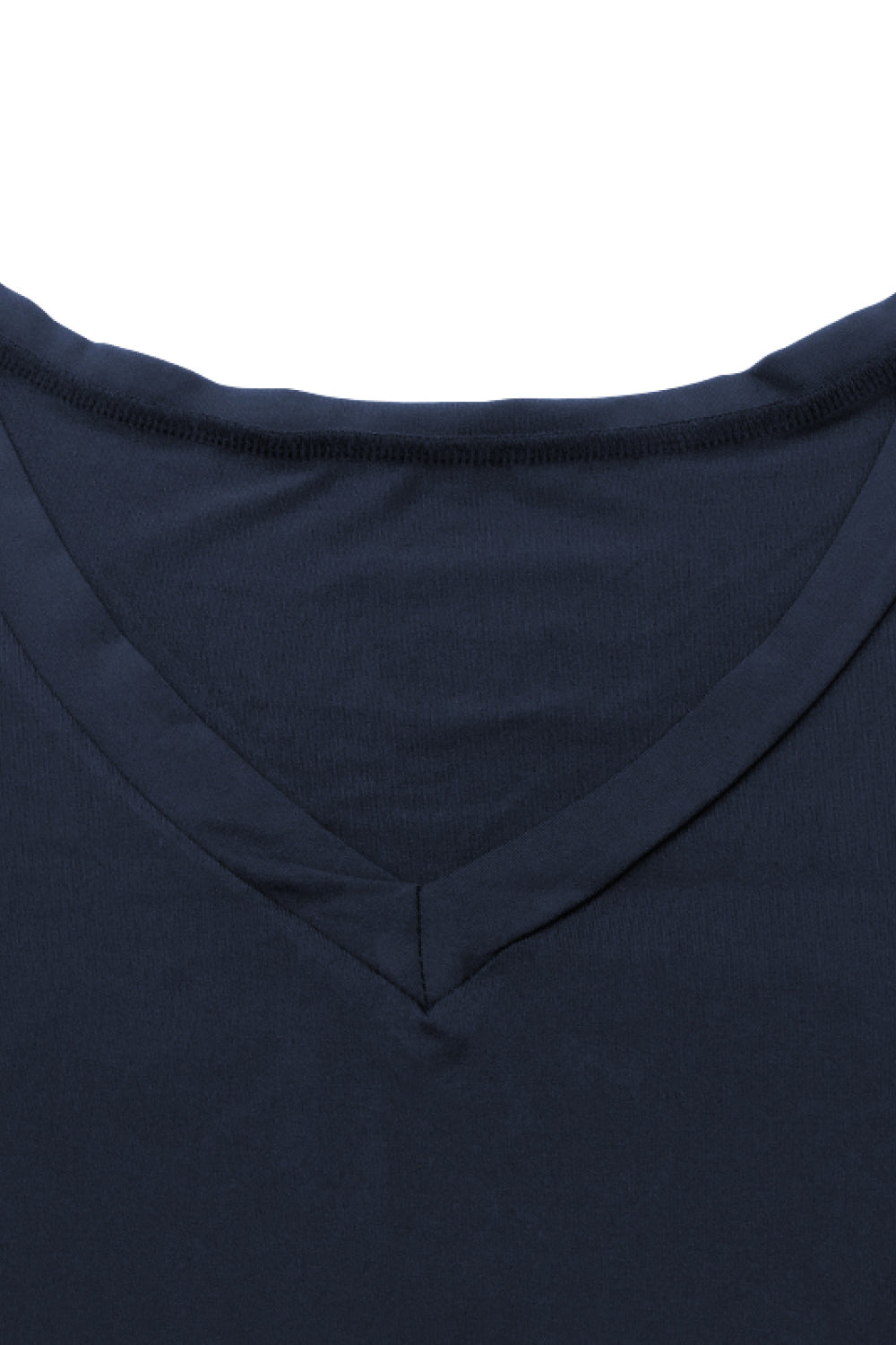 Plus Size V-Neck Slit Top and Pants Set