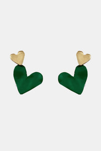 Heart-Shape Drop Earrings